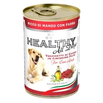 Healthy All Days Konzerv Paté Marha és Tönkölybúza 400 g, prémium konzerv