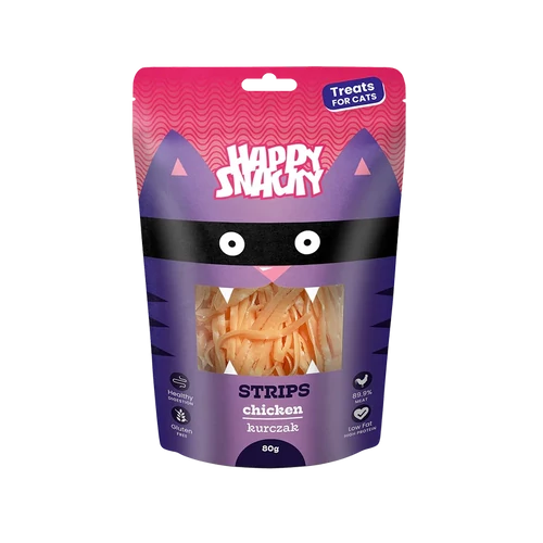 Happy Snacky Macska Mini Csirke Csíkok