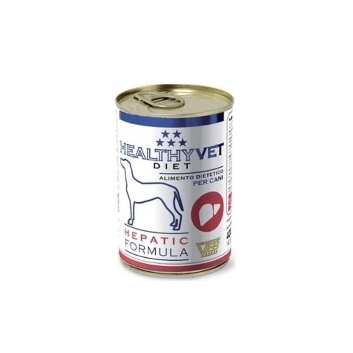 HEALTHY VET DIET DOG HEPATIC - máj támogatására, felnőtt kutyáknak, 400 g konzerv