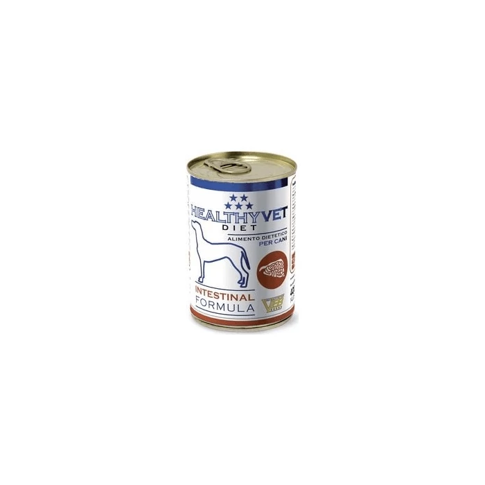 HEALTHY VET DIET DOG INTESTINAL - bélrendszer támogatására, felnőtt kutyáknak, 400 g konzerv szuper prémium