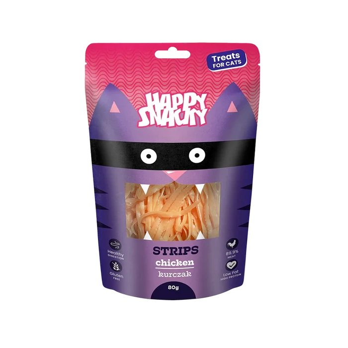 Happy Snacky Macska Mini Csirke Csíkok