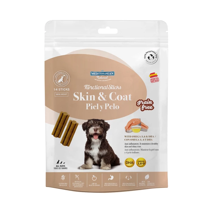 Funkcionális Jutalomfalatok - Skin&Coat A Bőr és Szőr Támogatására  110 g