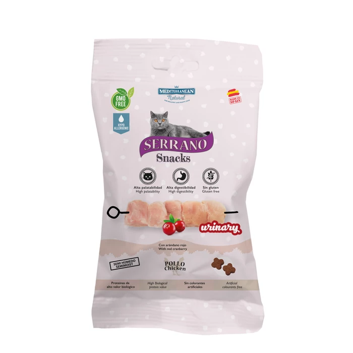 Serrano Snacks Macskáknak Urinary Húgyutak Egészséges Működésére Csirkével  50 g