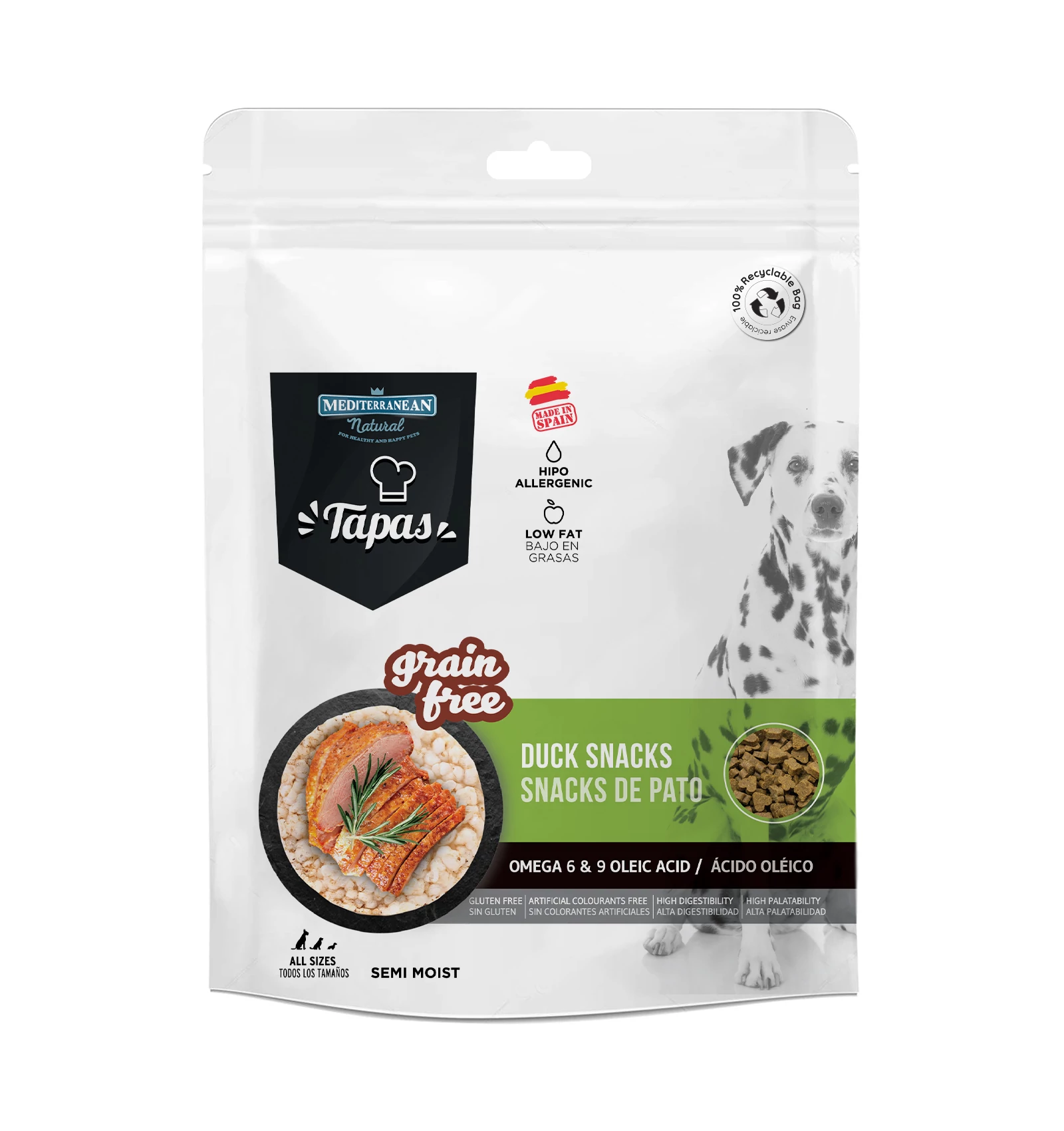 Tapas Gabonamentes Jutalomfalat Kutyáknak Kacsahússal 150 g