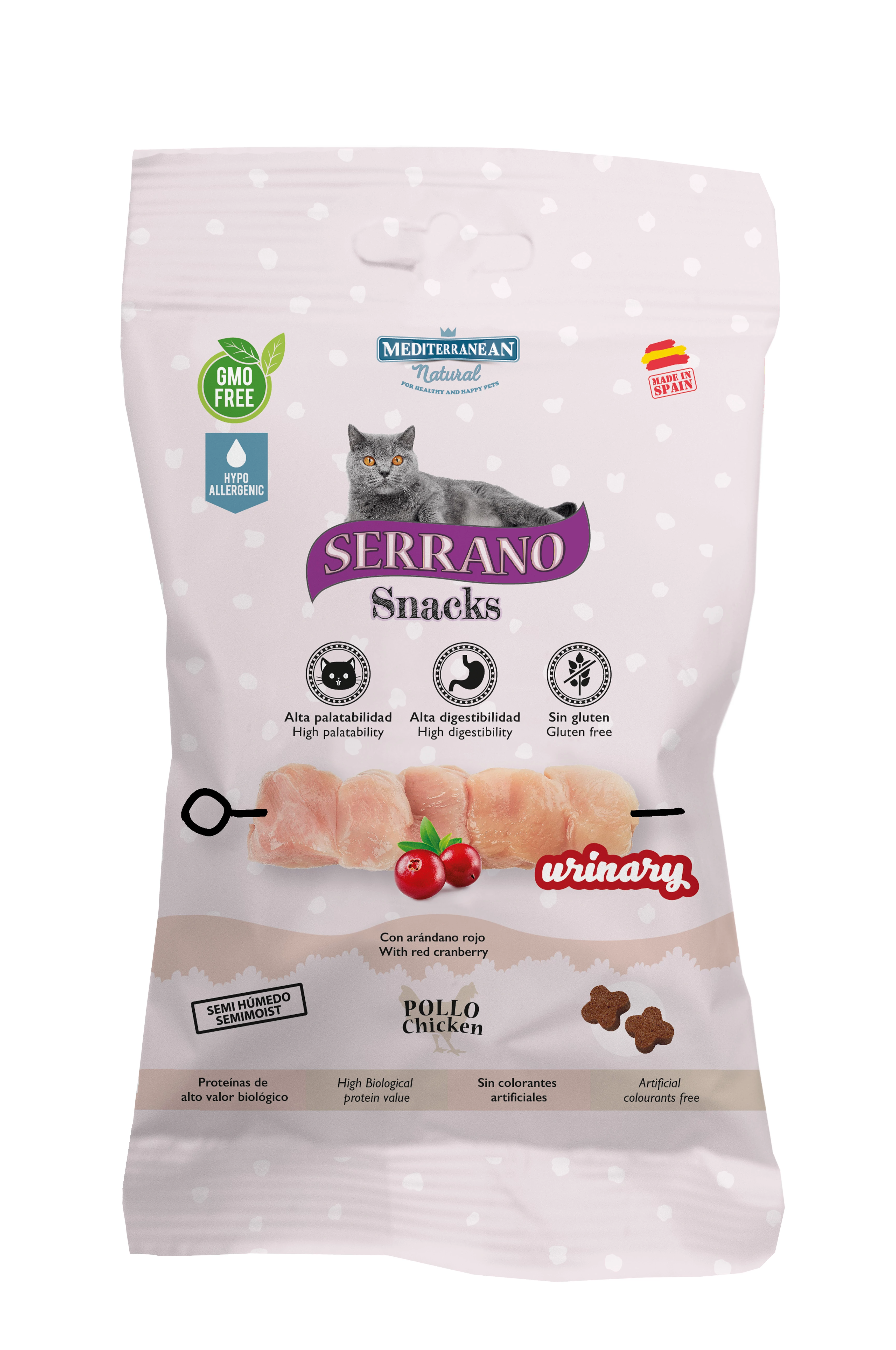 Serrano Snacks Macskáknak Urinary Húgyutak Egészséges Működésére Csirkével  50 g