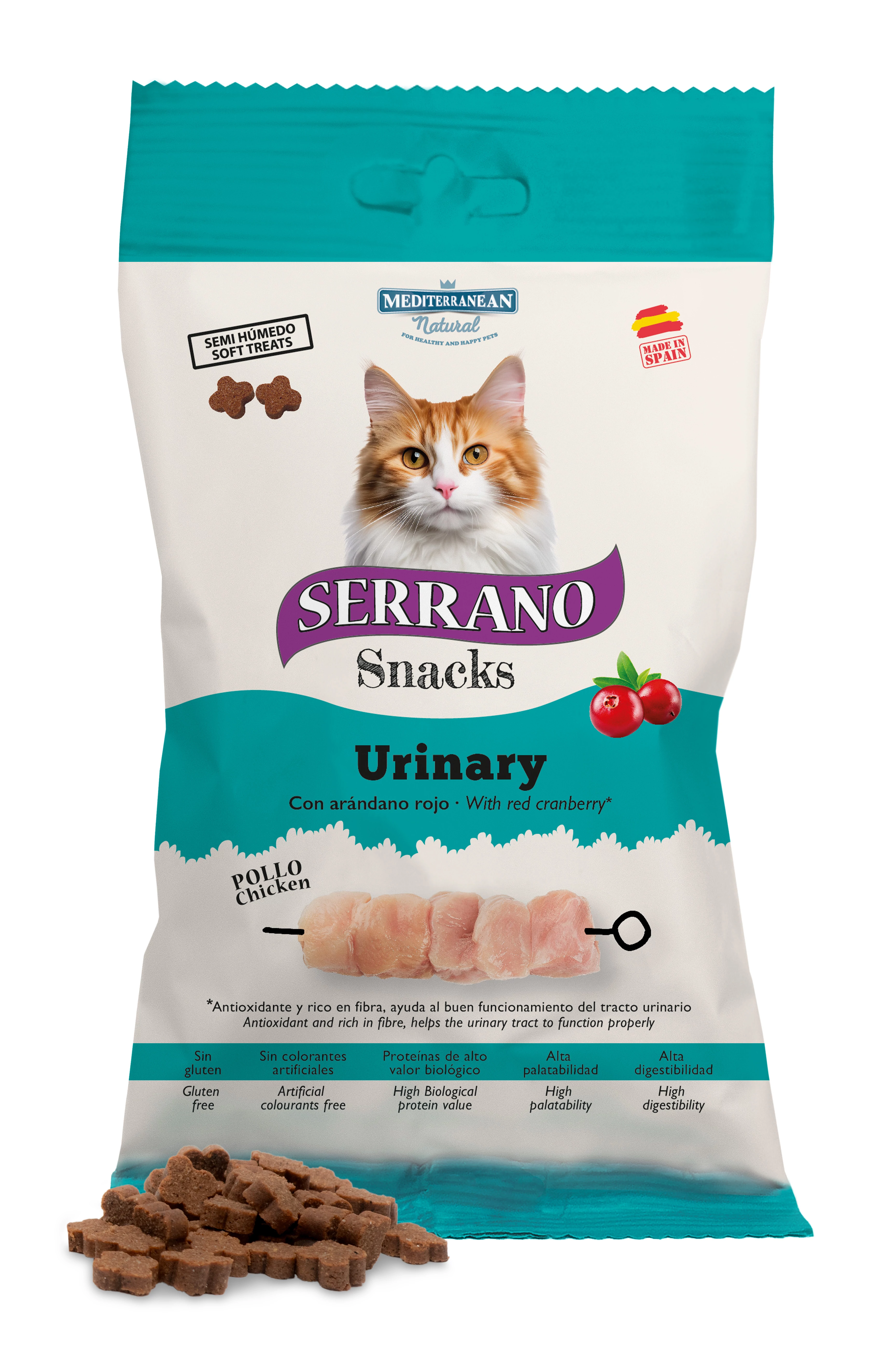 Serrano Snacks Macskáknak Urinary Húgyutak Egészséges Működésére Csirkével  50 g